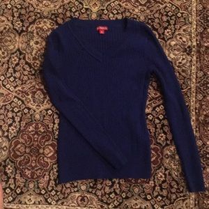 Merona V neck royal blue sweater